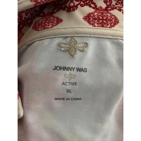 Johnny Was XL Tango Active Pique Polo V Neck Collar Tank - Picture 5 of 6
